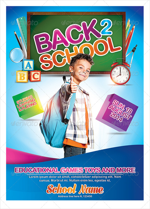 kids back to school flyers