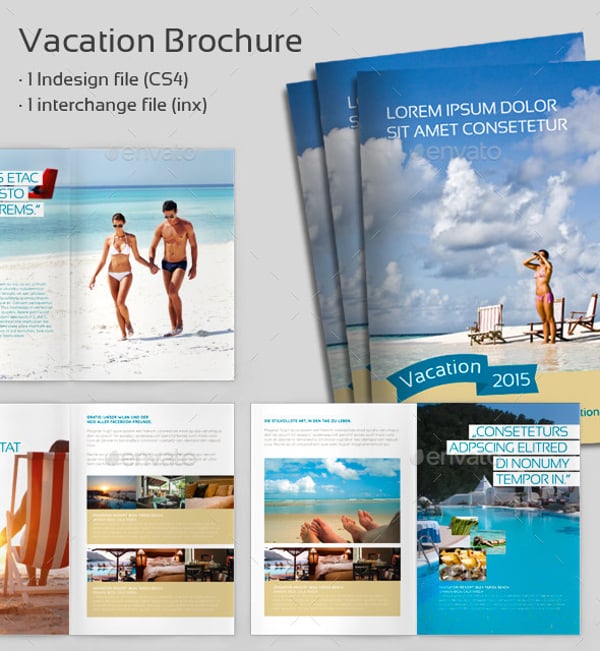 vacation holiday brochure template