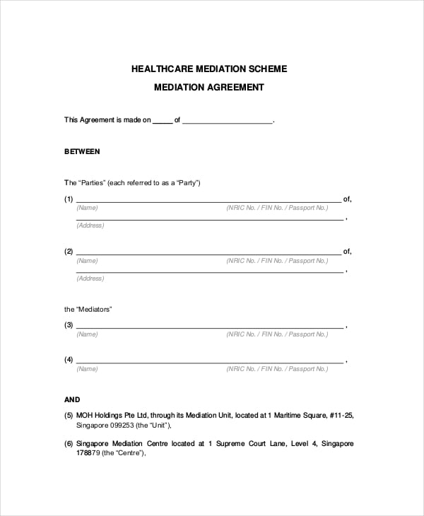 10+ Mediation Confidentiality Agreement Templates Free Sample