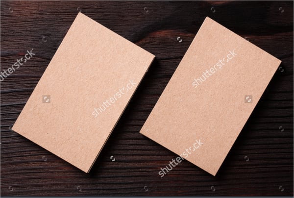 recycled paper business card