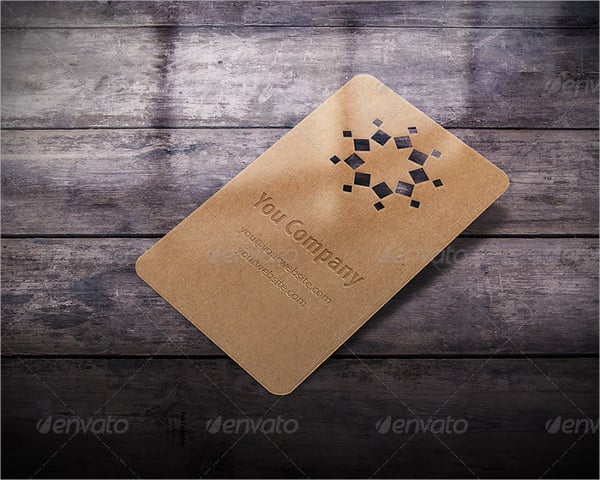 letterpress recycled business card