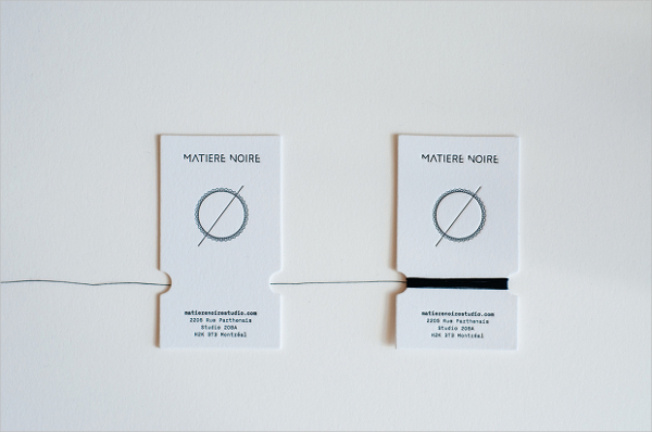 handmade paper business card