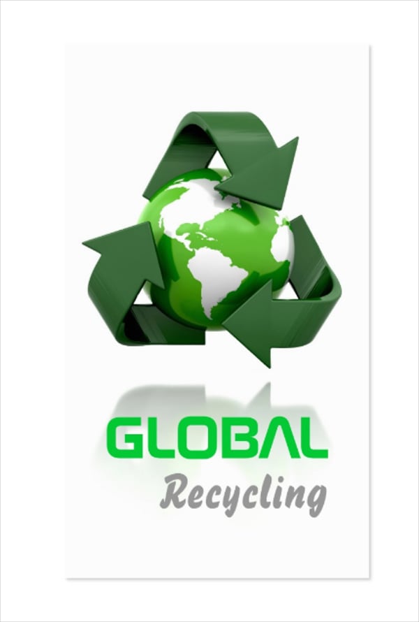 recycling company business card