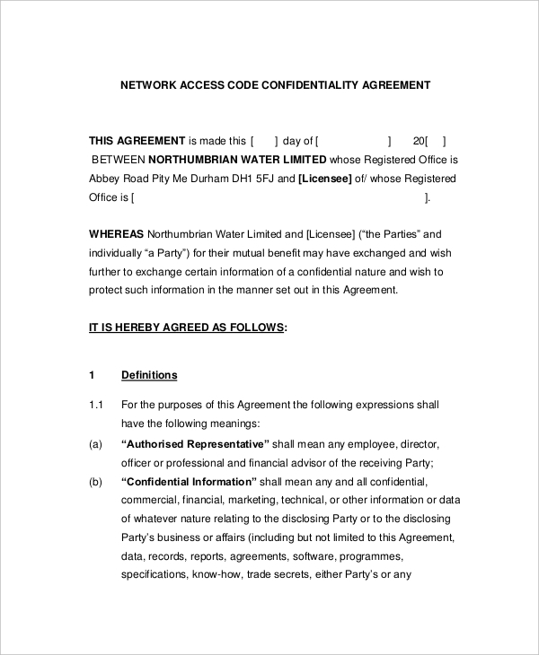 12+ Mutual Confidentiality Agreement Templates DOC, PDF