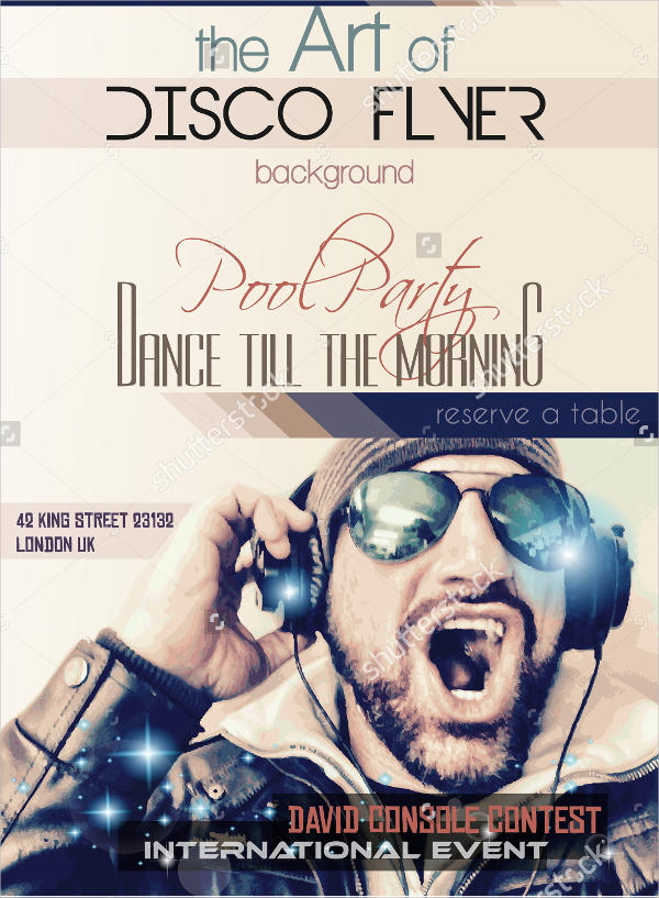 disco night club flyer template