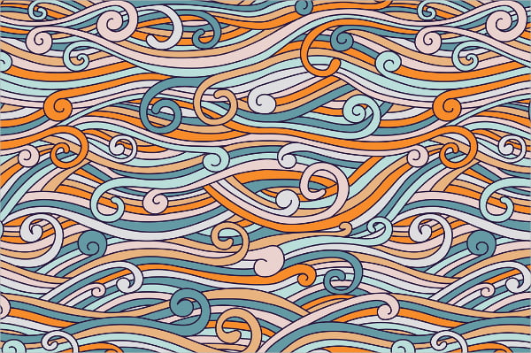 colorful wave pattern