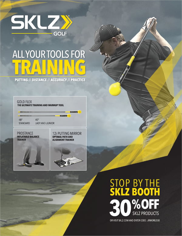 golf advertisement flyer