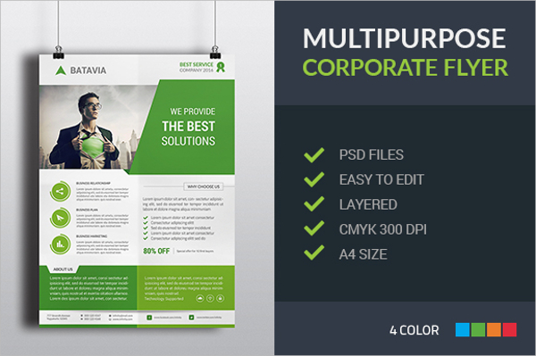 multipurpose corporate professional flyer