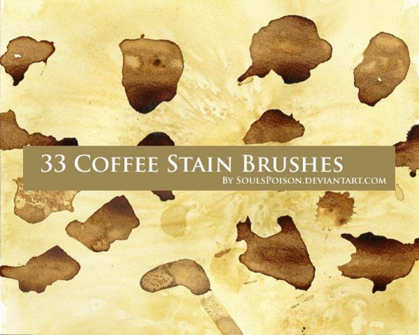 coffee stain brushes