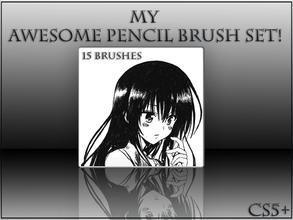 pencil photoshop brush set download