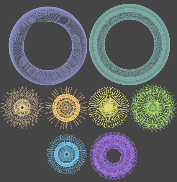 spirograph brushes for photoshop