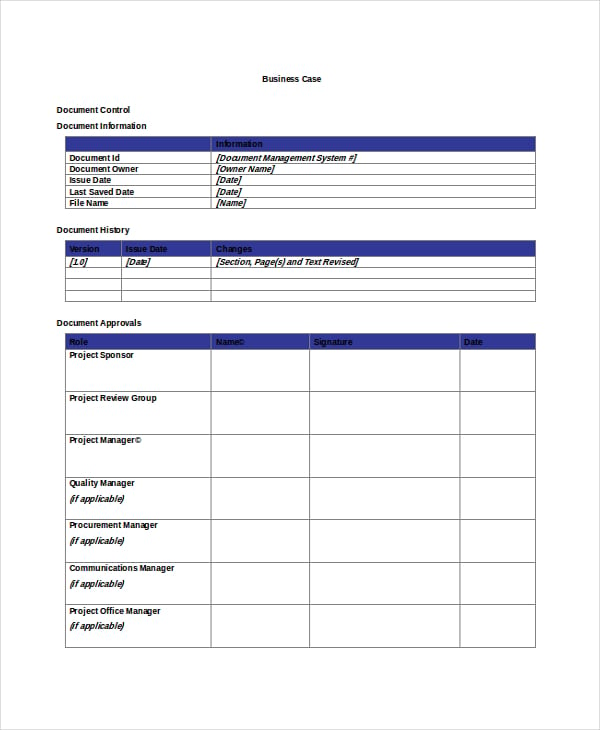 Case Template 9+ Free Word, PDF Documents Download