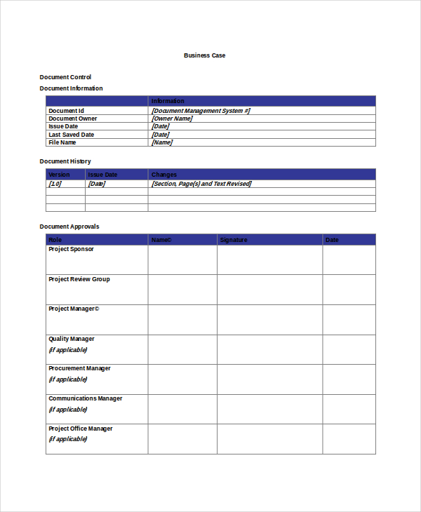 Printable Case Management Plan Template