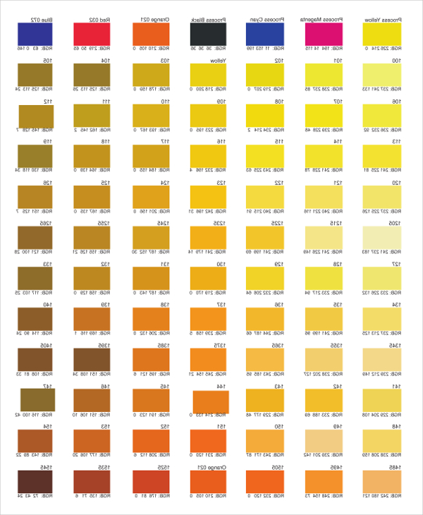 rgb color chart