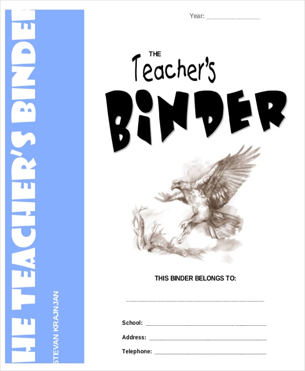 binder cover template