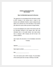 Basic Confidentiality Agreement for Business