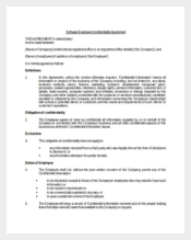 Example Software Company’s Employee Confidentiality Agreement