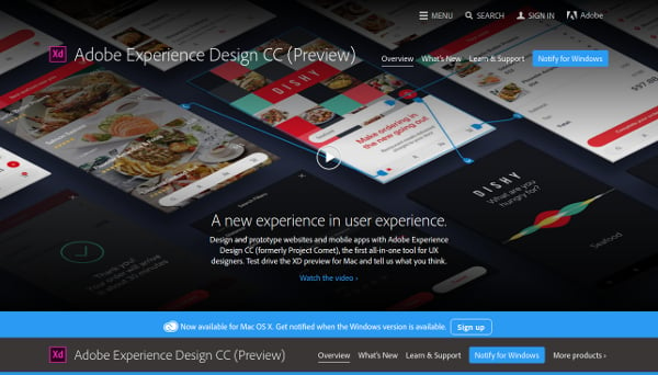 adobe experience design cc