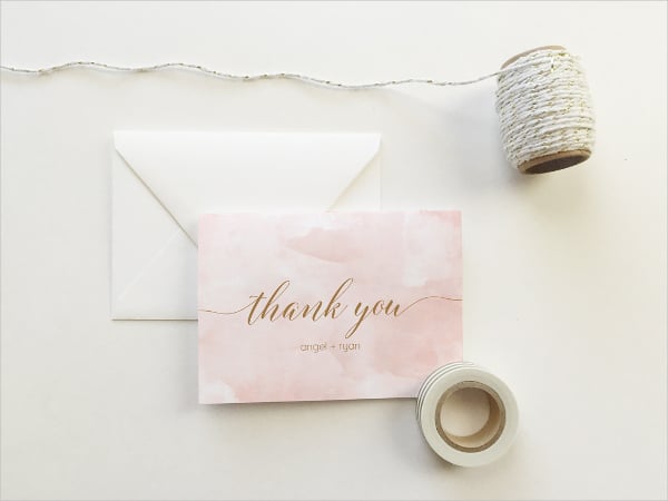 personalized thank you card