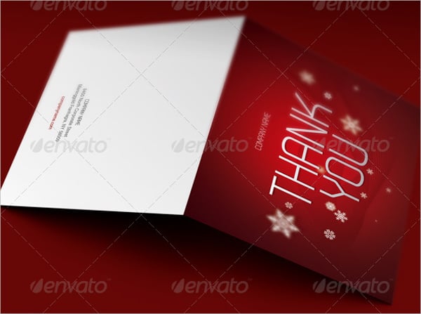 christmas thank you card