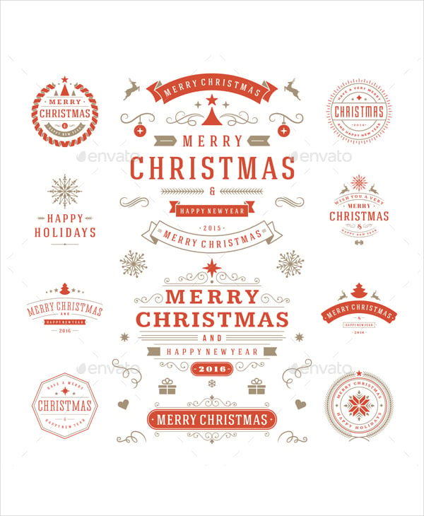 christmas label template