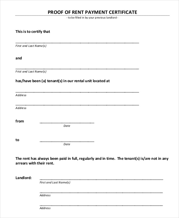 lease payment template
