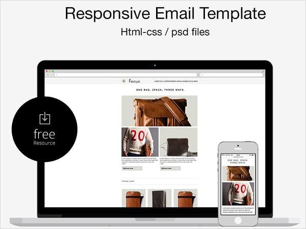 free psd html responsive email template