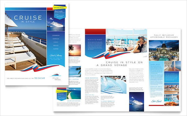 cruise travel brochure template
