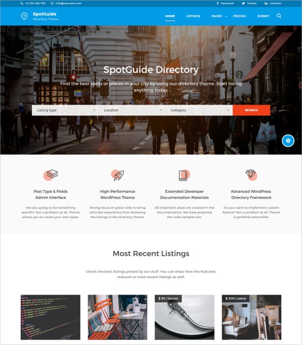 25+ Directory WordPress Themes