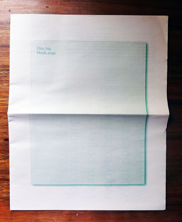 blank newspaper template