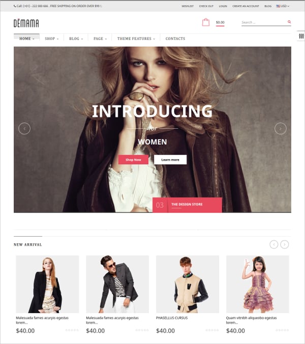 33+ New eCommerce Themes & Templates Released in June 2016 | Free ...
