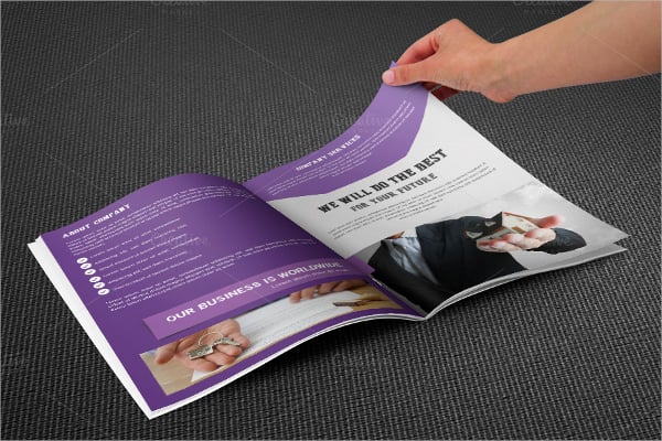 bi fold real estate brochure