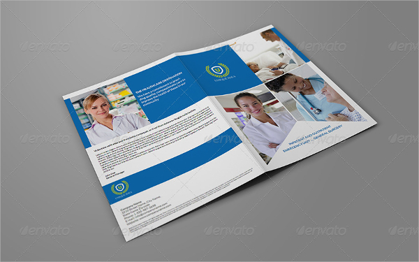 clinic bi fold brochure template