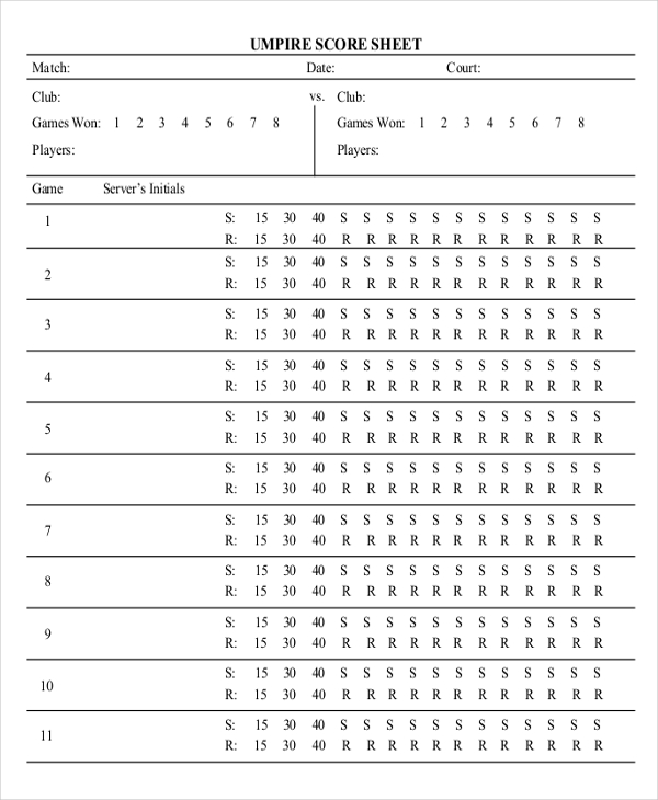 14+ Scoreboard Templates & Samples - DOC, PDF, Excel