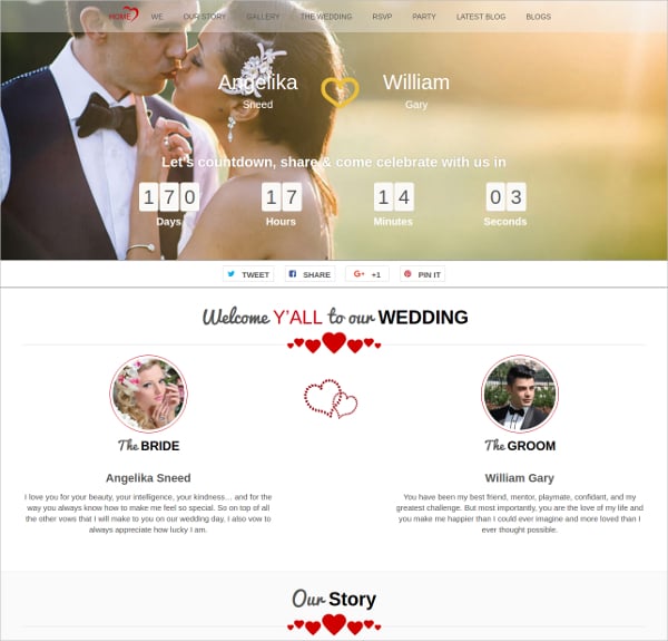 perfect free wordpress wedding theme