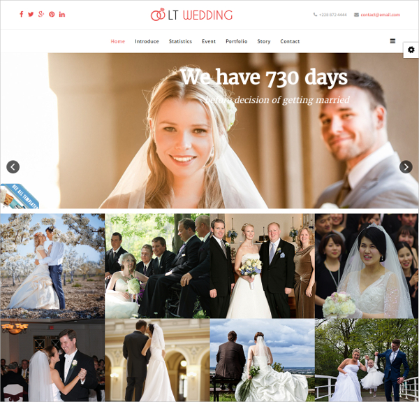 wedding free responsive wedding joomla website template