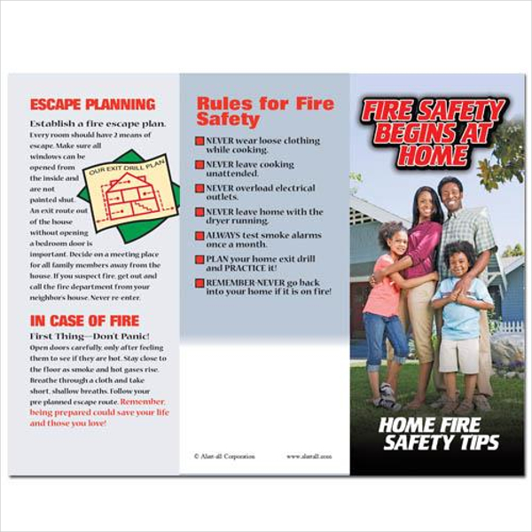 fire safety rules brochure