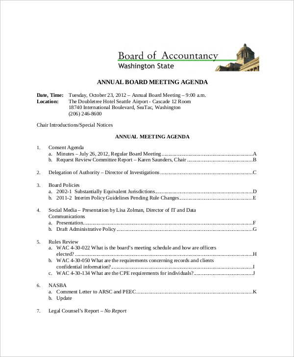 financial advisor client meeting agenda template