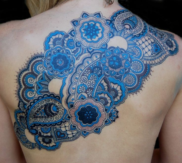 tattoo design mixture of blues is ridiculous