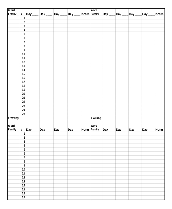 Tracking Template - 15+ Free Word, PDF Documents Download