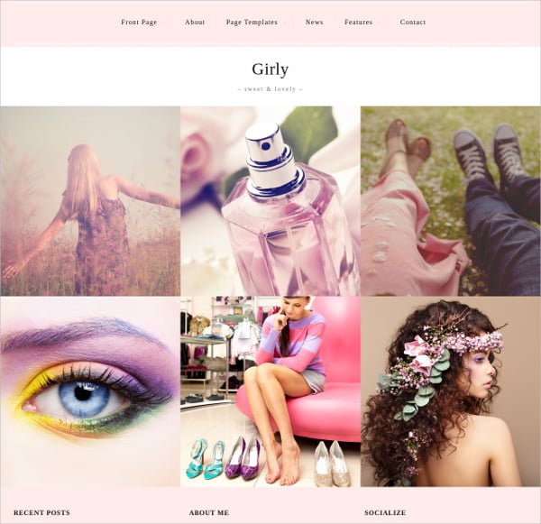 feminine photography wordpress website theme 60