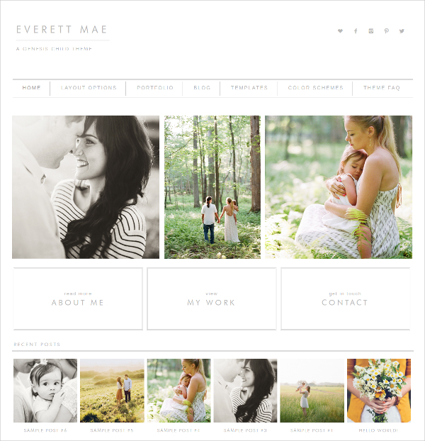 simple photography website theme 50