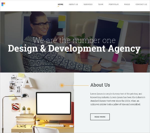 corporate bootstrap responsive html5 website template