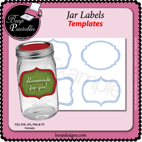 18 Jar Label Templates Free PSD AI EPS Fotrmat Download