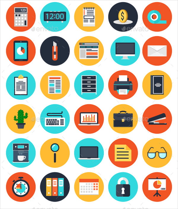 office elements web icons