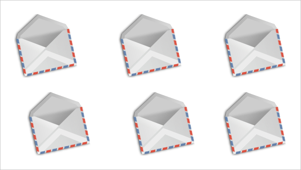 dark glass mail icon pack