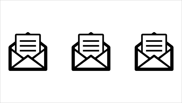 email inbox letter mail office icon
