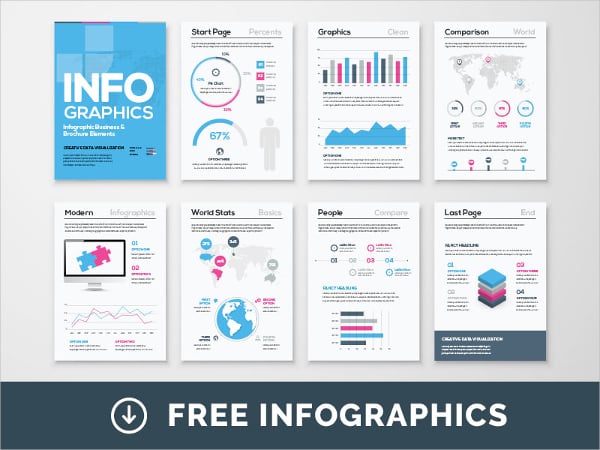 free infographic brochure template cover