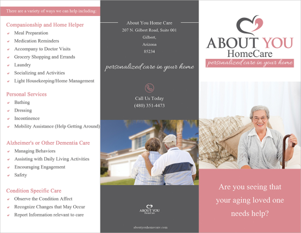 about you home care brochure