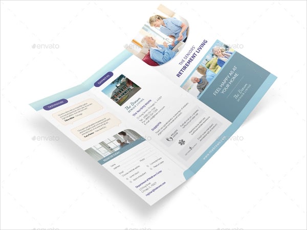 nursing home care trifold brochure